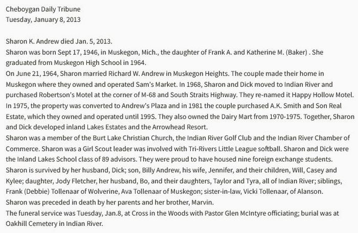 Happy Hollow Motel (Robertsons Motel) - Jan 2013 - Former Owner Passes Away